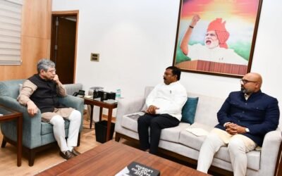 Met Hon’ble Minister of Railways Shri Ashwini Vaishnaw: Arvind Dharmapuri